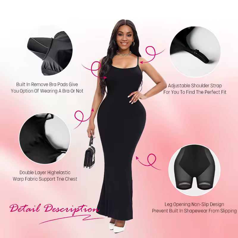 DarinaBelle™ SculptShape Built-In Shapewear Maxi Dress