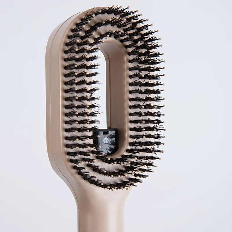 2in1 Sprayer Comb Soft Scalp Massage Nylon Bristles Hairbrush with Spray Bottle for Essential Oil Water Hair Styling Tools