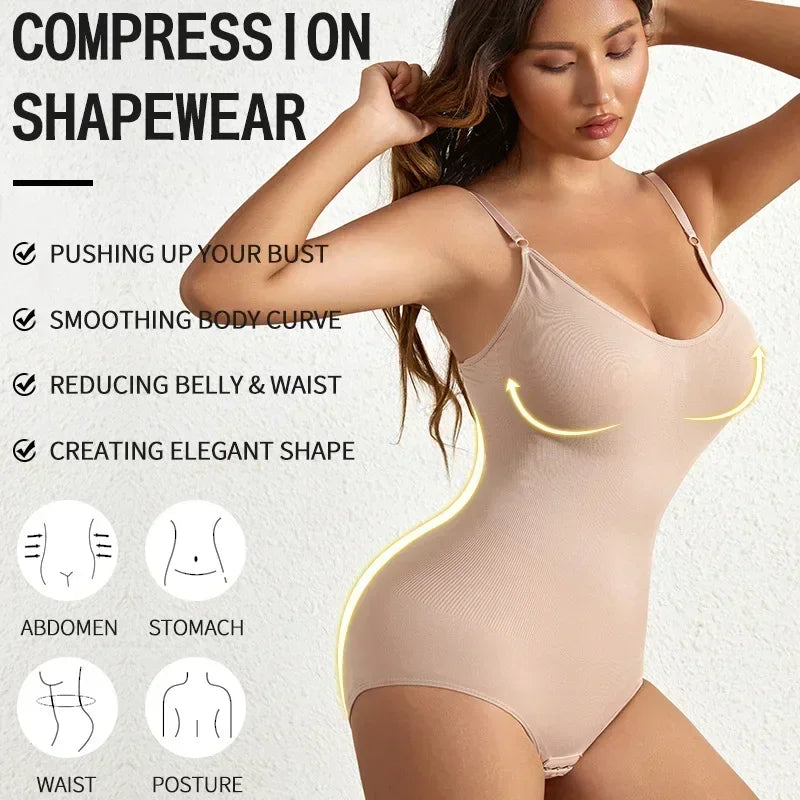 Seamless Brief Shaping Shapewear Bodysuit
